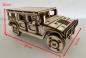 Preview: Hummer (HUMVEE) as 3D large wood model - dimension